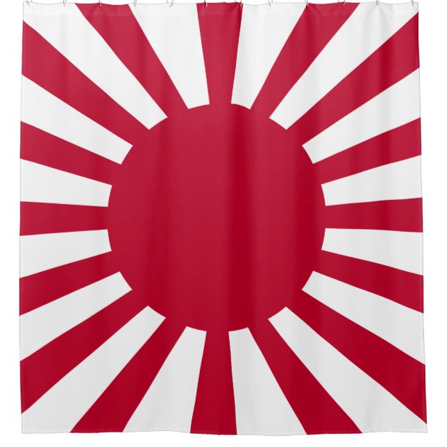 Cortina De Ducha Bandera de guerra imperial de Japón (Anverso)