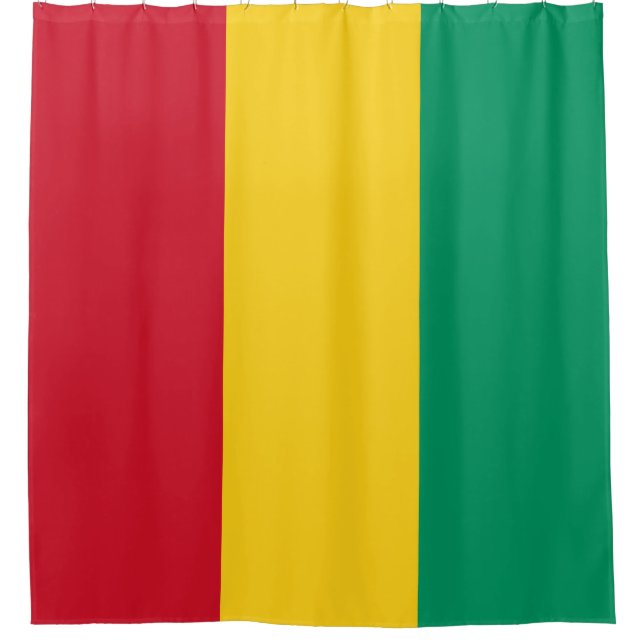 Cortina De Ducha Bandera de Guinea (Anverso)