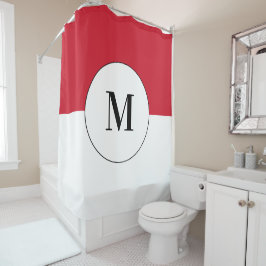 Cortina De Ducha Bandera de Indonesia con texto Personalizado