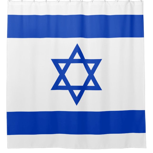 Cortina De Ducha Bandera de Israel (Anverso)