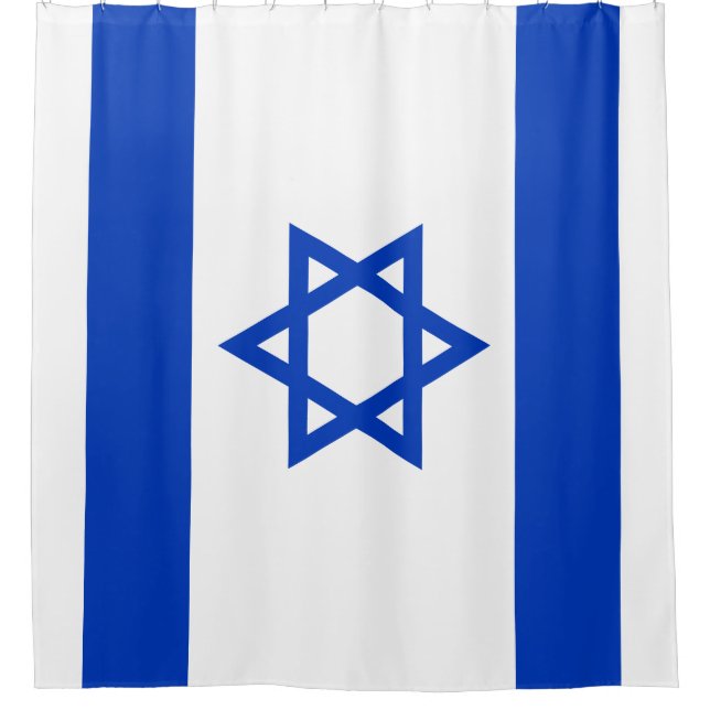 Cortina De Ducha Bandera de Israel (Anverso)