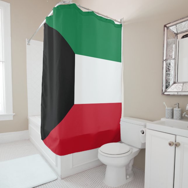 Cortina De Ducha Bandera de Kuwait (In situ)