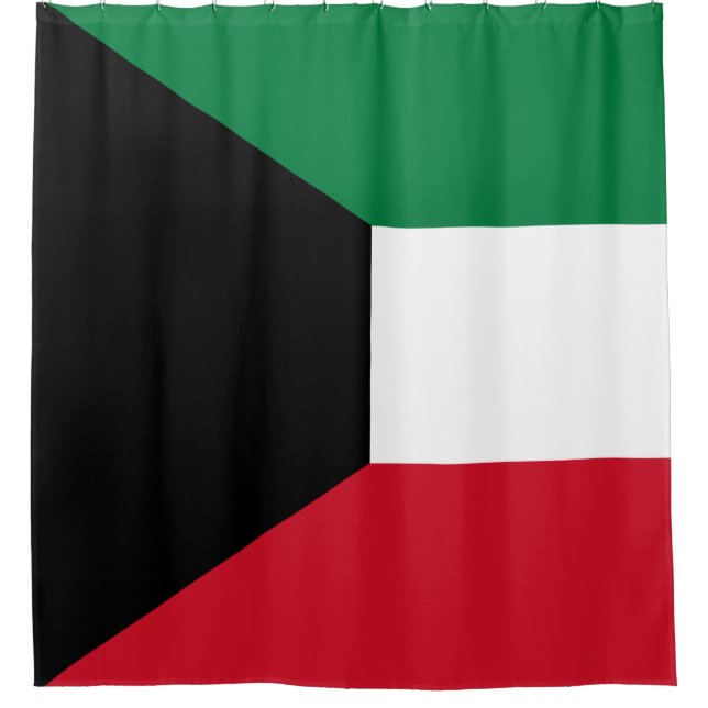 Cortina De Ducha Bandera de Kuwait (Anverso)