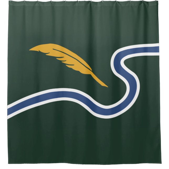 Cortina De Ducha Bandera de la ciudad de Northampton (Massachusetts (Anverso)