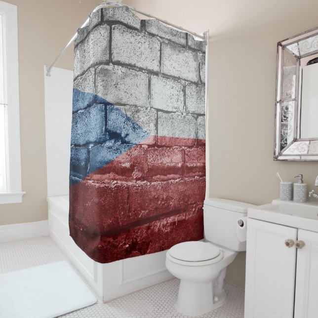 Cortina De Ducha Bandera de la República Checa (In situ)