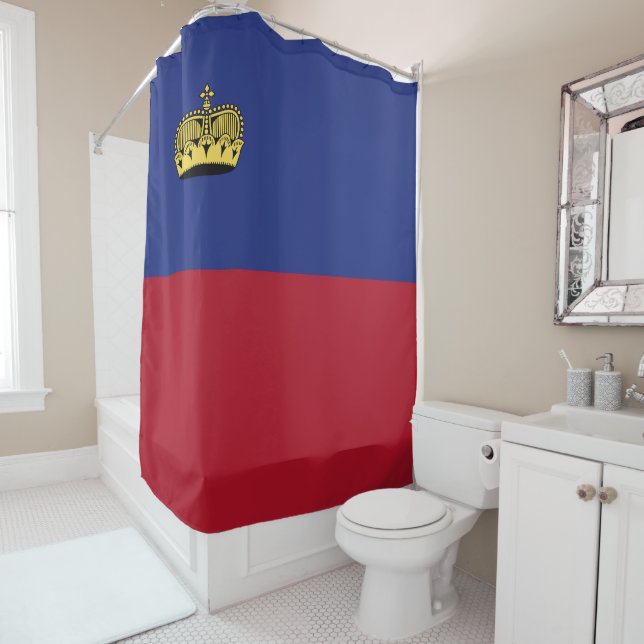 Cortina De Ducha Bandera de Liechtenstein (In situ)