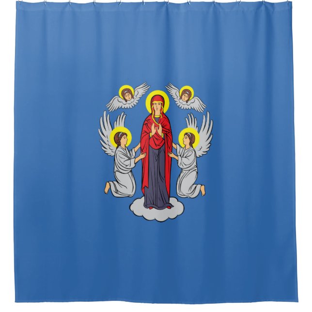 Cortina De Ducha Bandera de Minsk (Belarús) (Anverso)
