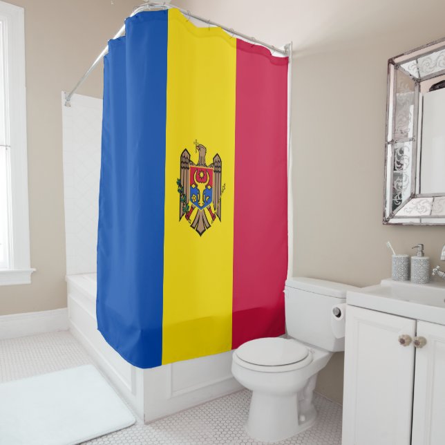 Cortina De Ducha Bandera de Moldavia (In situ)