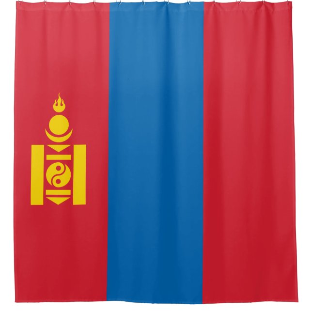Cortina De Ducha Bandera de Mongolia (Anverso)