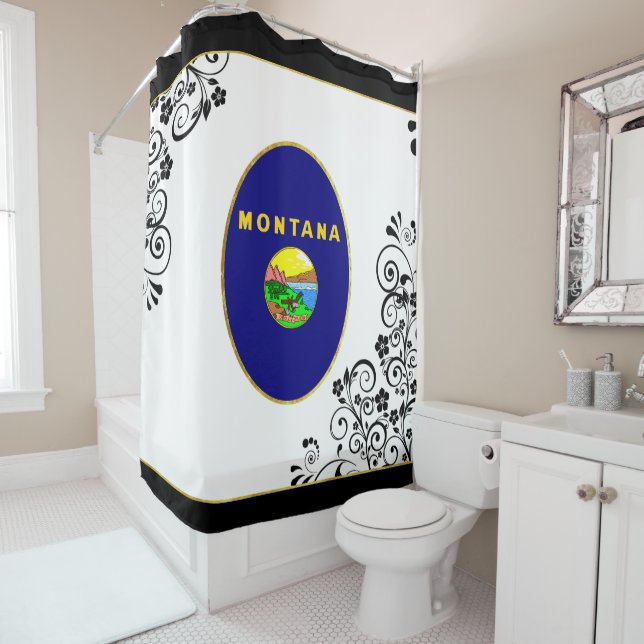Cortina De Ducha Bandera de Montana (In situ)