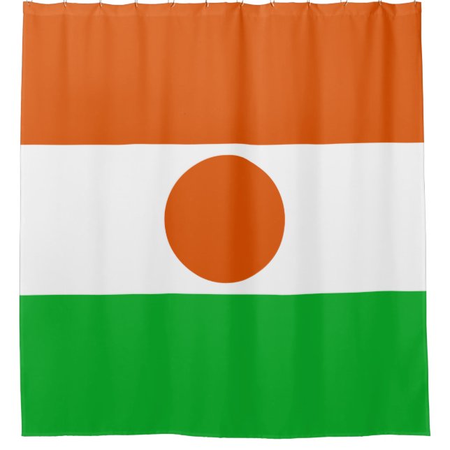 Cortina De Ducha Bandera de Níger (país africano) (Anverso)