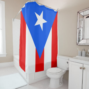 Cortina De Ducha Bandera de Puerto Rico