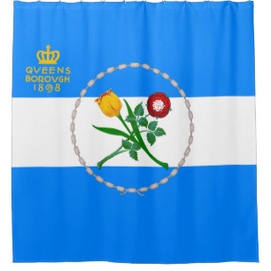 Cortina De Ducha Bandera de Queens (municipio de Nueva York)
