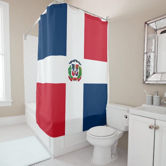 Cortina De Ducha Bandera de República Dominicana (In situ)