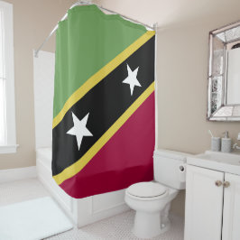 Cortina De Ducha Bandera de Saint Kitts y Nevis