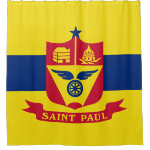 Cortina De Ducha Bandera de San Pablo (Minnesota)