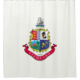 Cortina De Ducha Bandera de Stamford (Connecticut)