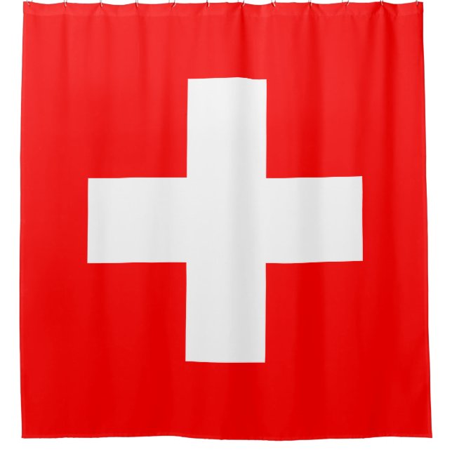 Cortina De Ducha Bandera de Suiza (Anverso)