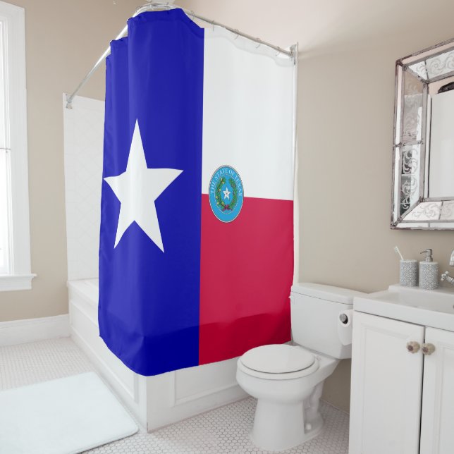 Cortina De Ducha Bandera de Texas (In situ)