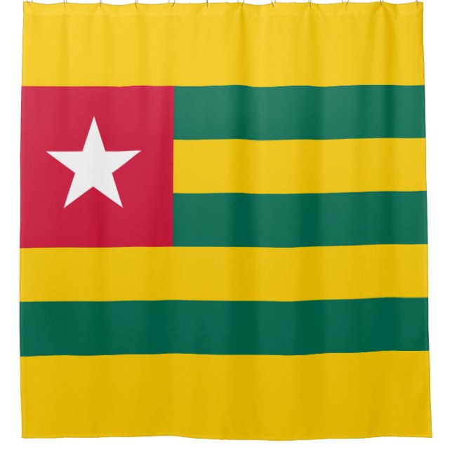 Cortina De Ducha Bandera de Togo (Anverso)