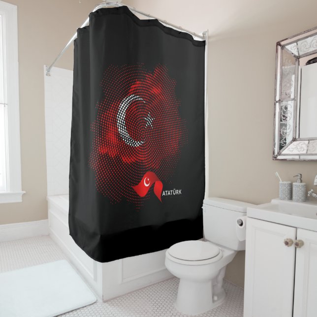 Cortina De Ducha Bandera de Turquía (In situ)