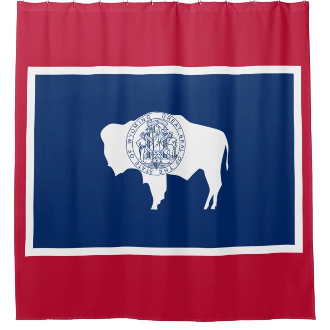 Cortina De Ducha Bandera de Wyoming (Anverso)