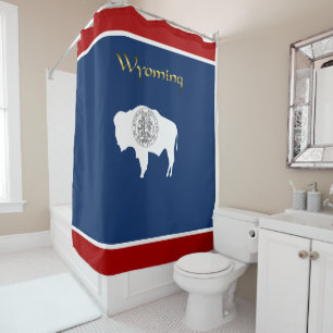 Cortina De Ducha Bandera de Wyoming
