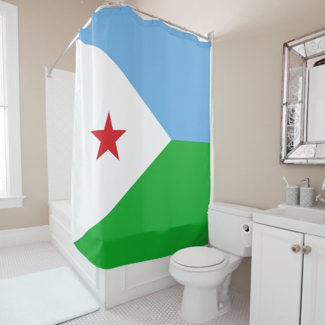 Cortina De Ducha Bandera de Yibuti (In situ)