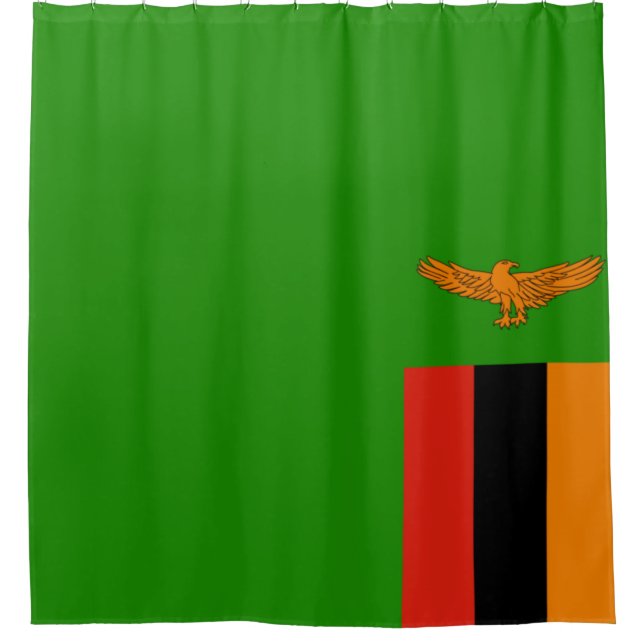 Cortina De Ducha Bandera de Zambia (Anverso)