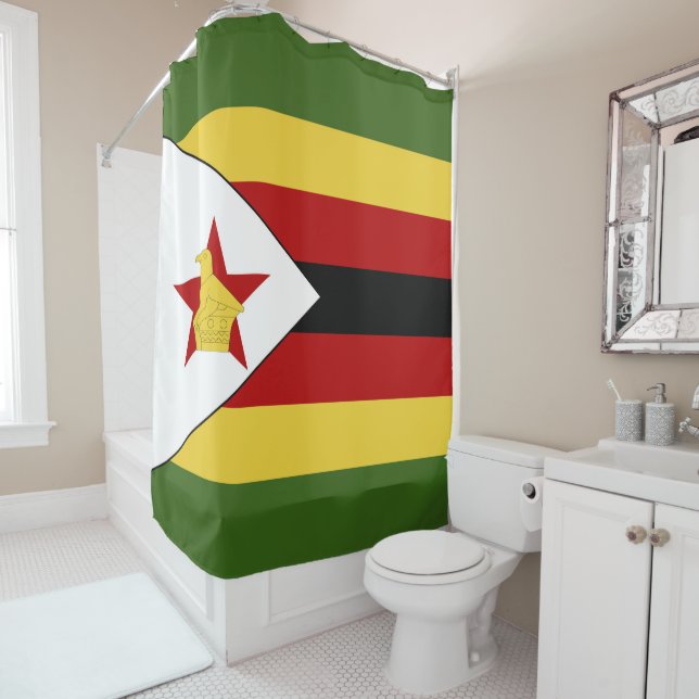 Cortina De Ducha Bandera de Zimbabue (In situ)