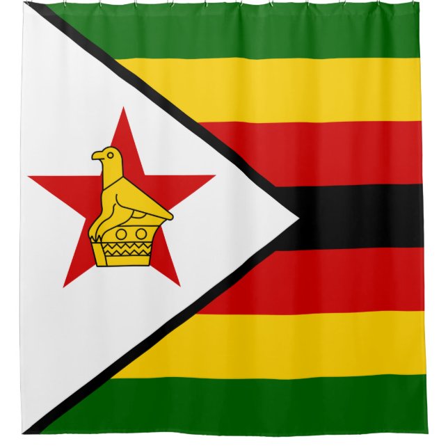 Cortina De Ducha Bandera de Zimbabue (Anverso)