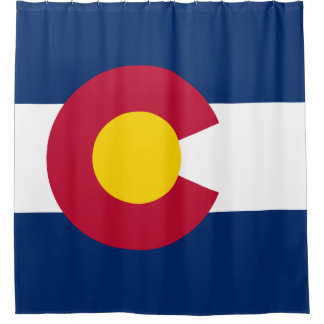 Cortina De Ducha Bandera del Estado de Colorado: Recuerdos de viaje
