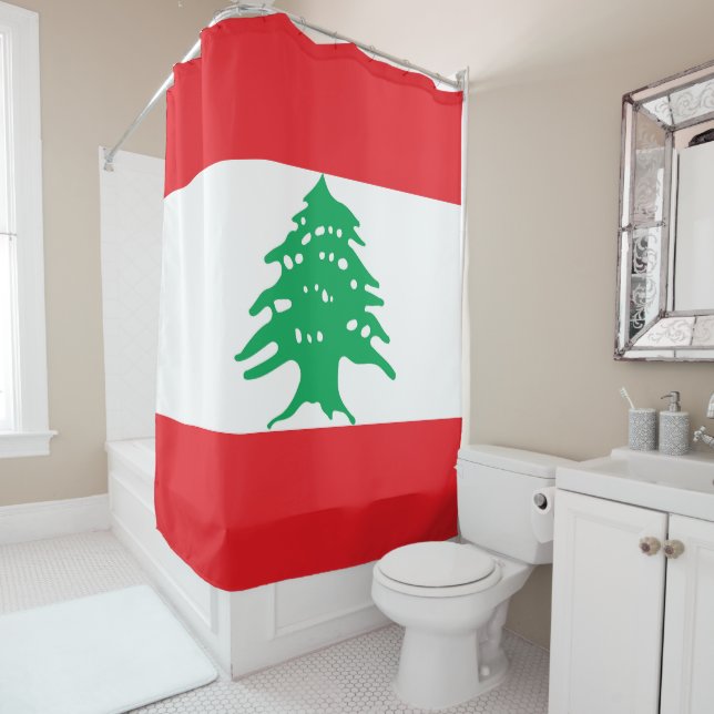 Cortina De Ducha Bandera del Líbano (In situ)