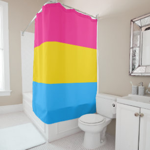 Cortina De Ducha Bandera del Orgullo Pansexual