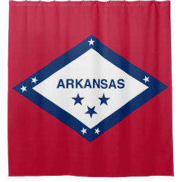 Cortina De Ducha Bandera Estatal de Arkansas