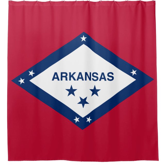 Cortina De Ducha Bandera Estatal de Arkansas (Anverso)