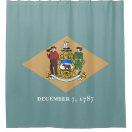 Cortina De Ducha Bandera estatal de Delaware (DE, EE.UU.)