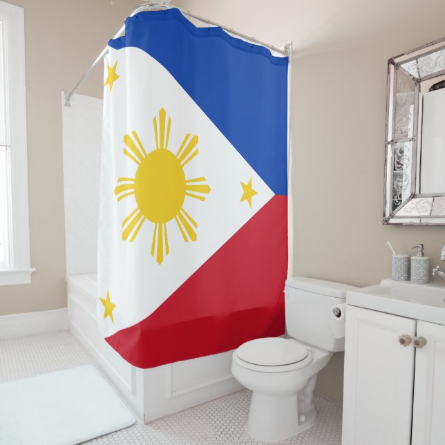 Cortina De Ducha Bandera filipina de Filipinas (In situ)