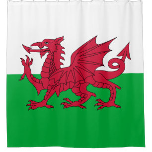 Cortina De Ducha Bandera galesa