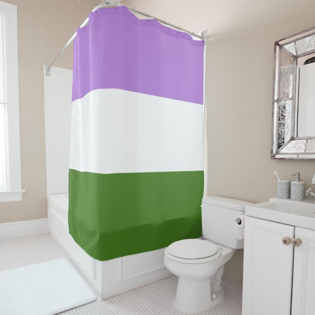 Cortina De Ducha Bandera Genderqueer (In situ)