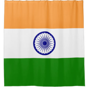 Cortina De Ducha Bandera india (India) (país del Asia meridional) (