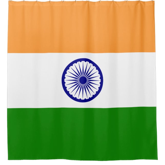 Cortina De Ducha Bandera india (India) (país del Asia meridional) ( (Anverso)