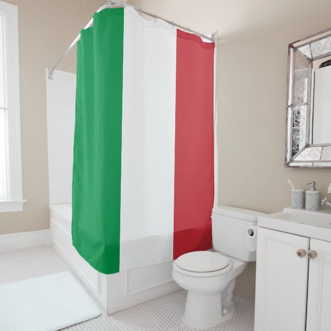 Cortina De Ducha Bandera italiana (Italia) (In situ)