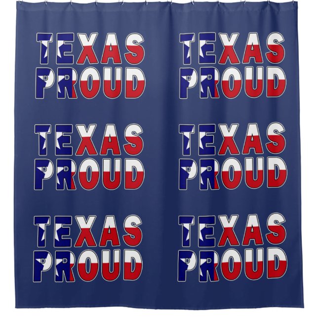 Cortina De Ducha Bandera Orgullosa de Texas (Anverso)