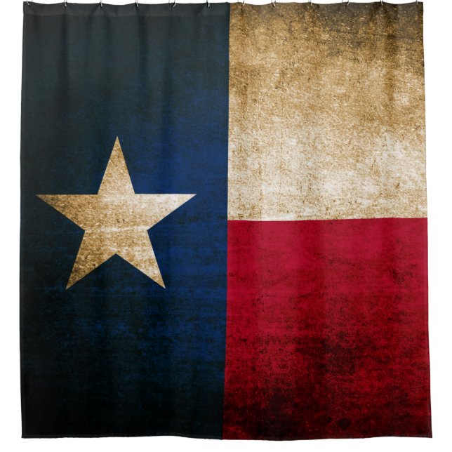 Cortina De Ducha Bandera patriótica rusa de Texas (Anverso)