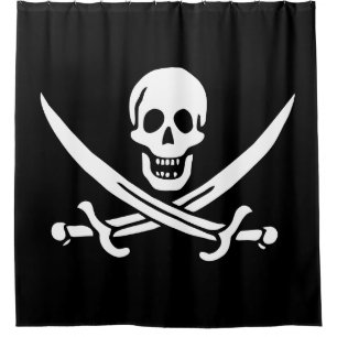 Cortina De Ducha Bandera pirata