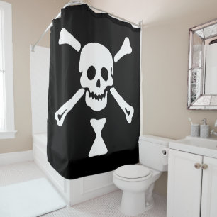 Cortina De Ducha Bandera pirata de Emanuel Wynne Jolly Roger
