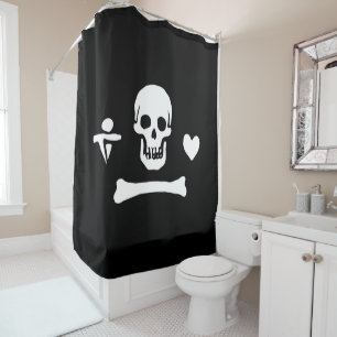 Cortina De Ducha Bandera pirata de Stede Bonnet Jolly Roger