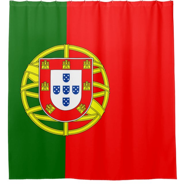 Cortina De Ducha Bandera portuguesa (Portugal) (Anverso)