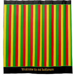 Cortina De Ducha Bandera rasta de color
